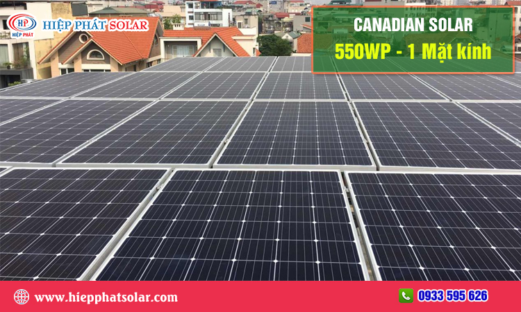 Canadian Solar 550WP – 1 Mặt Kính