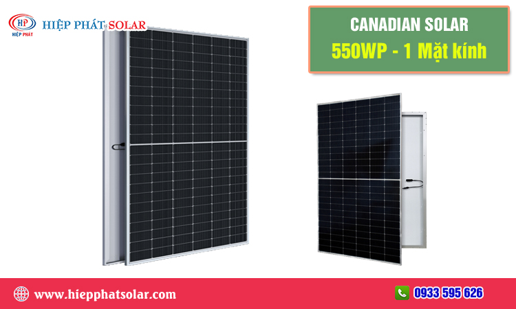 Canadian Solar 550WP – 1 Mặt Kính