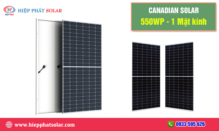 Canadian Solar 550WP – 1 Mặt Kính