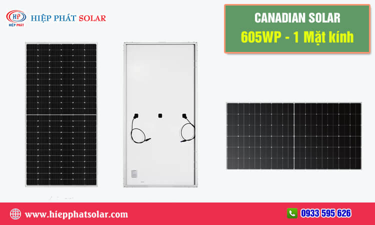 Canadian Solar 605WP – 1 Mặt Kính