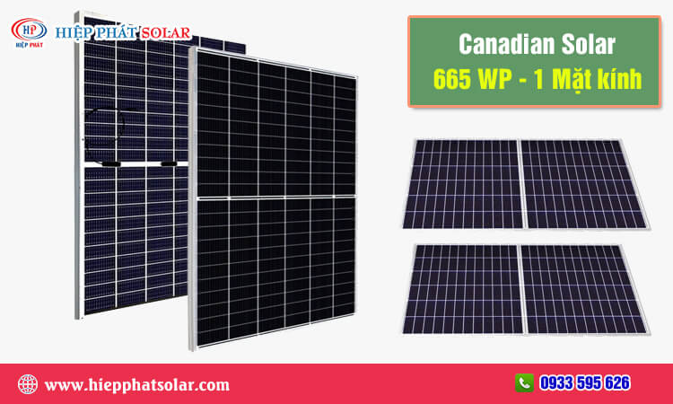 Canadian Solar 665WP – 1 Mặt Kính